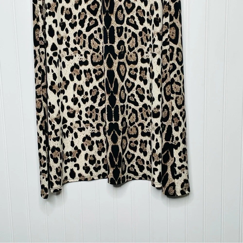 Roz&Ali Leopard Animal Print Maxi Skirt - Picture 3 of 7